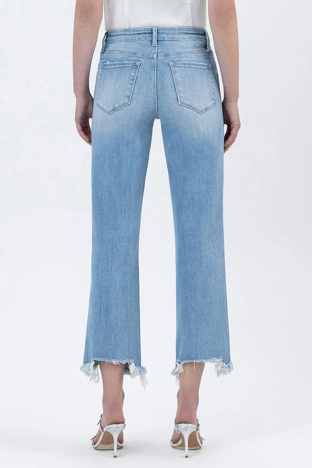 Cassidy High Rise Distressed Jeans, Amply