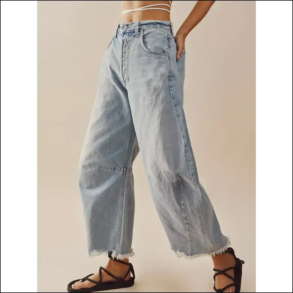 Chic Raw Hem Wide Leg Jeans: for when you Want Freedom and Fun!