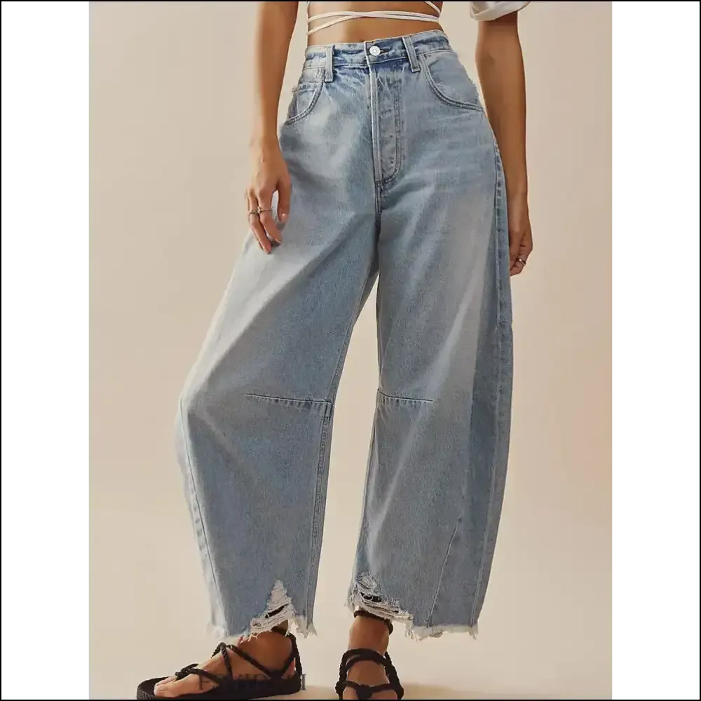 Chic Raw Hem Wide Leg Jeans: for when you Want Freedom and Fun!