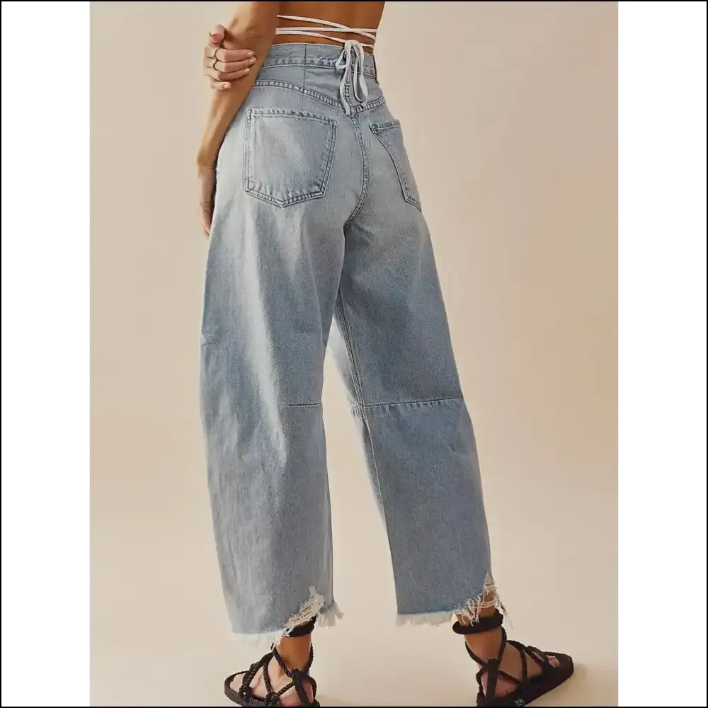 Chic Raw Hem Wide Leg Jeans: for when you Want Freedom and Fun!