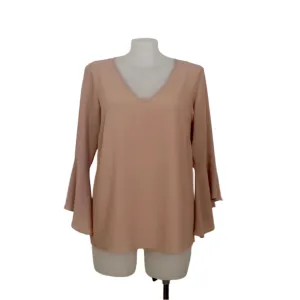 City Chic Bell Sleeve Blouse Size 16