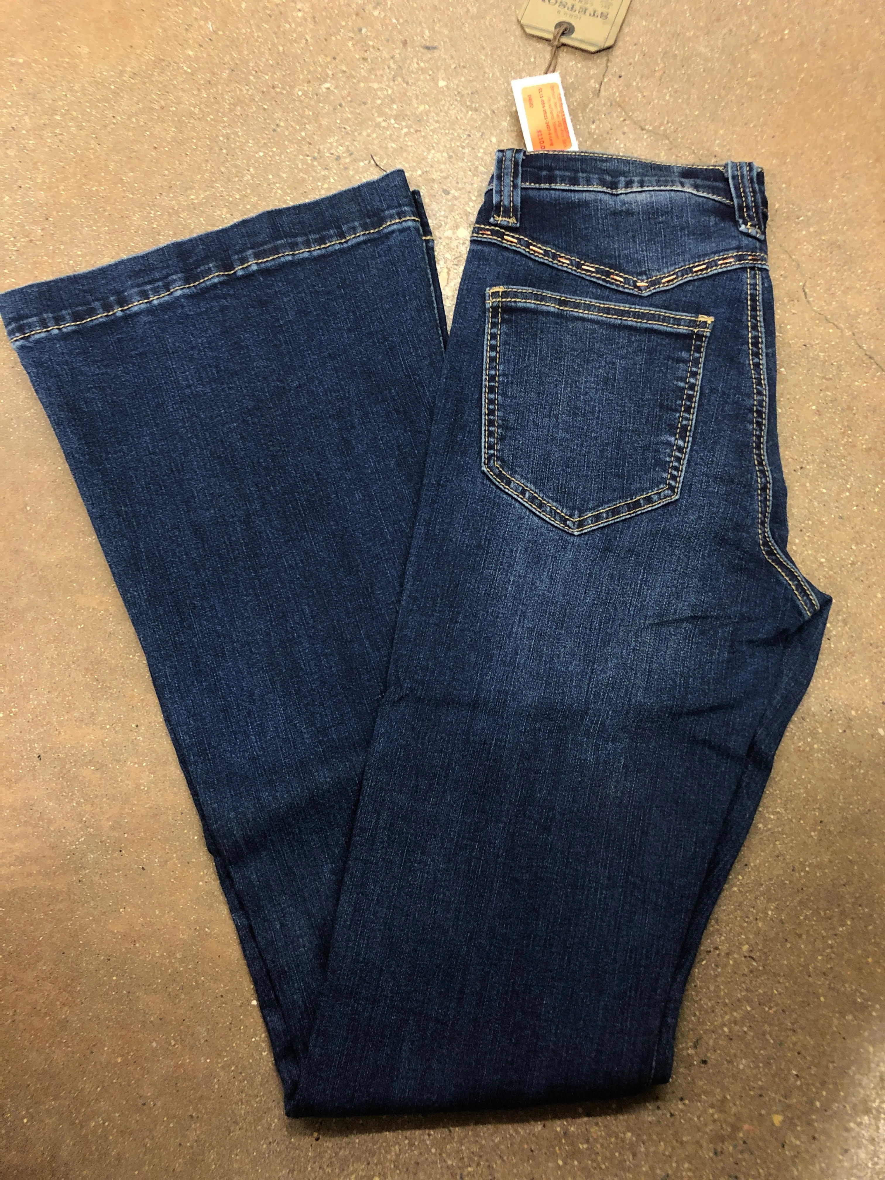 CL11-054-0921-2407 Stetson Jean Flair Leg -Plain Back Pkt w/Fancy Yokeseam