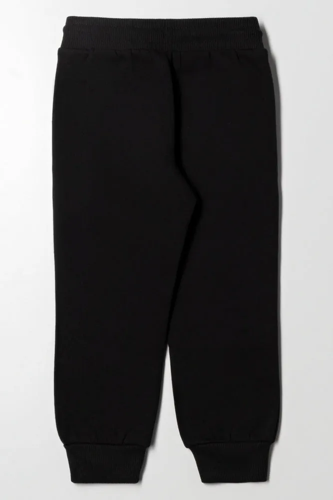 Colourblock Trackpants Black