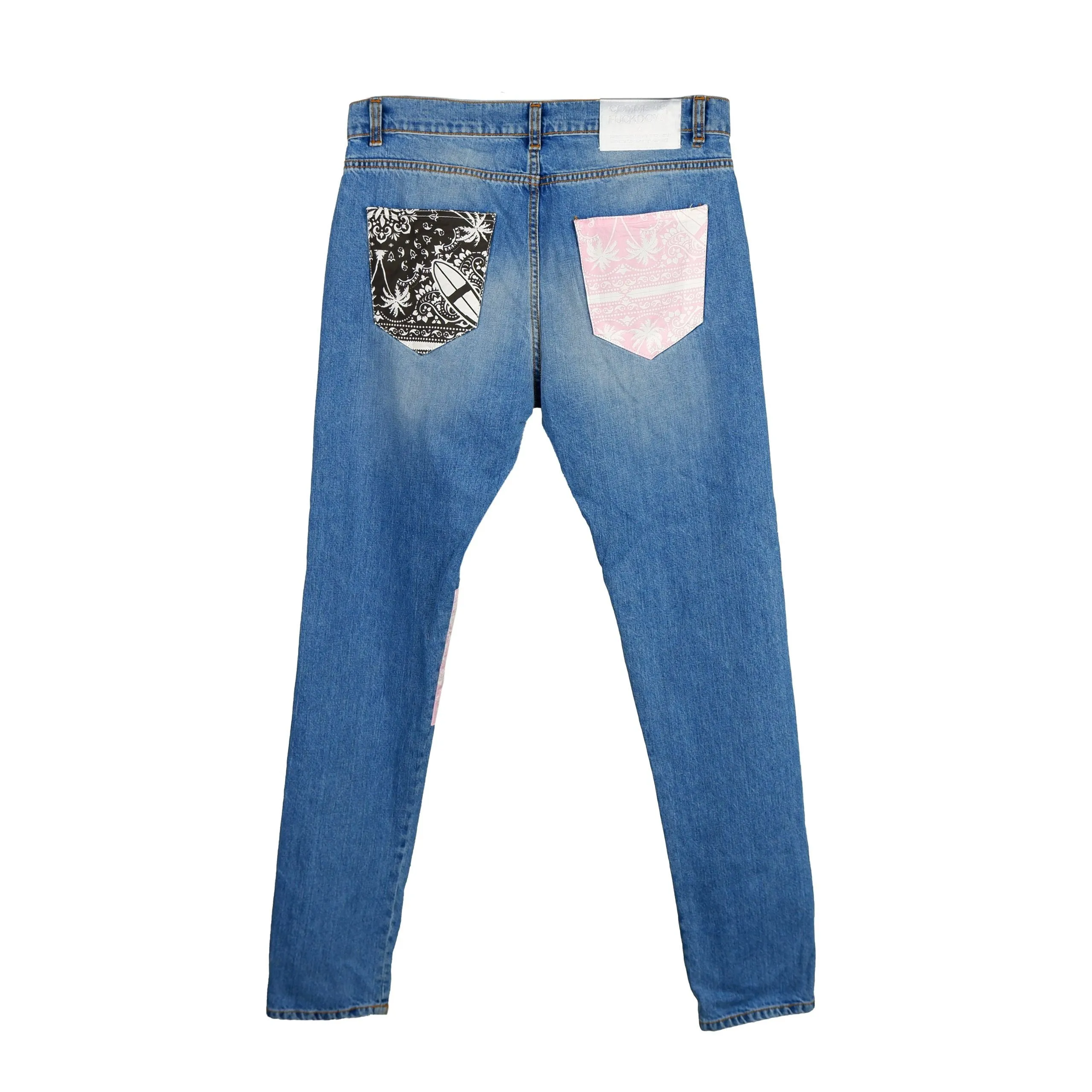 Comme Des Fuckdown Blue Cotton Men's Jeans