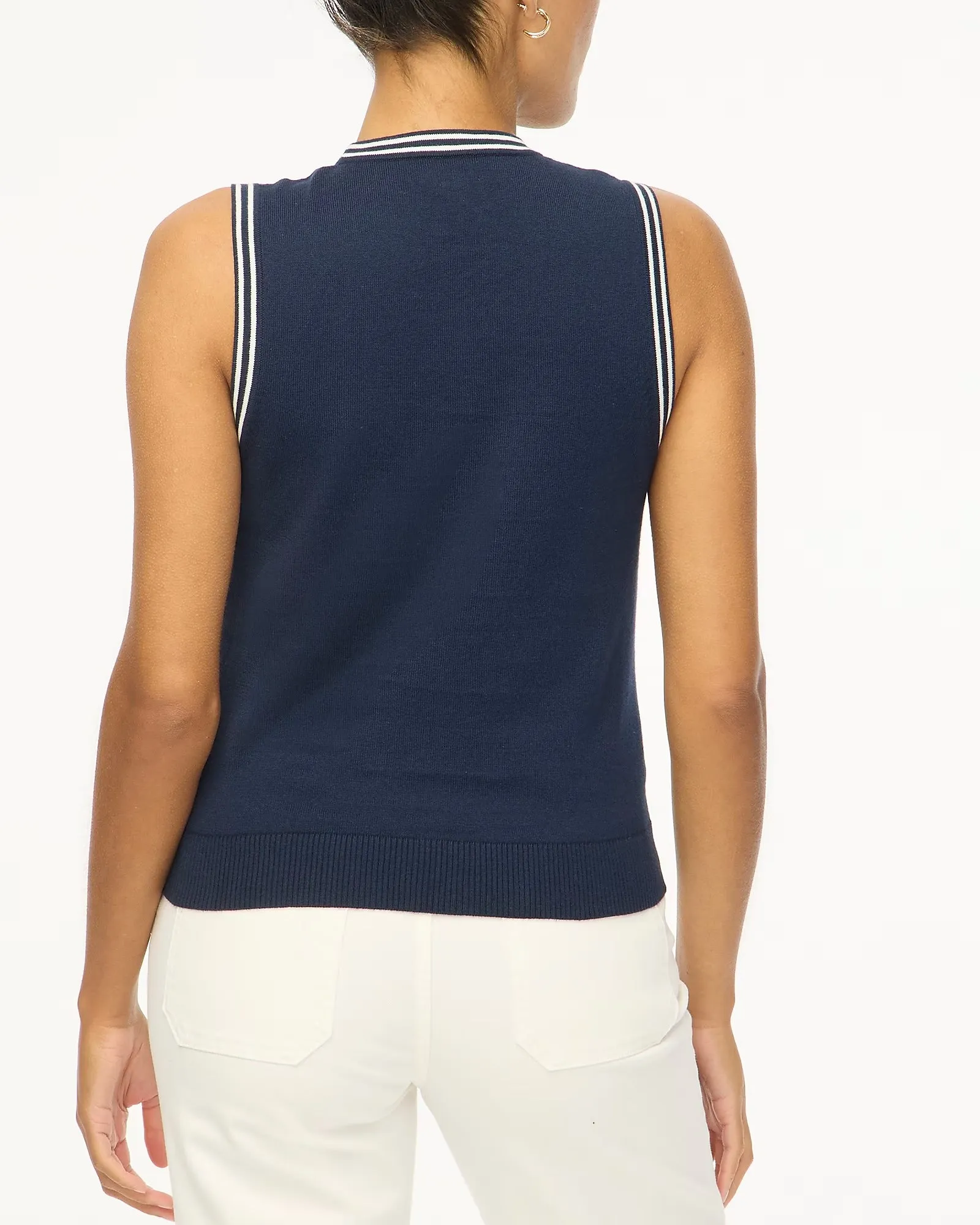 Contrast Trim Cardigan Set