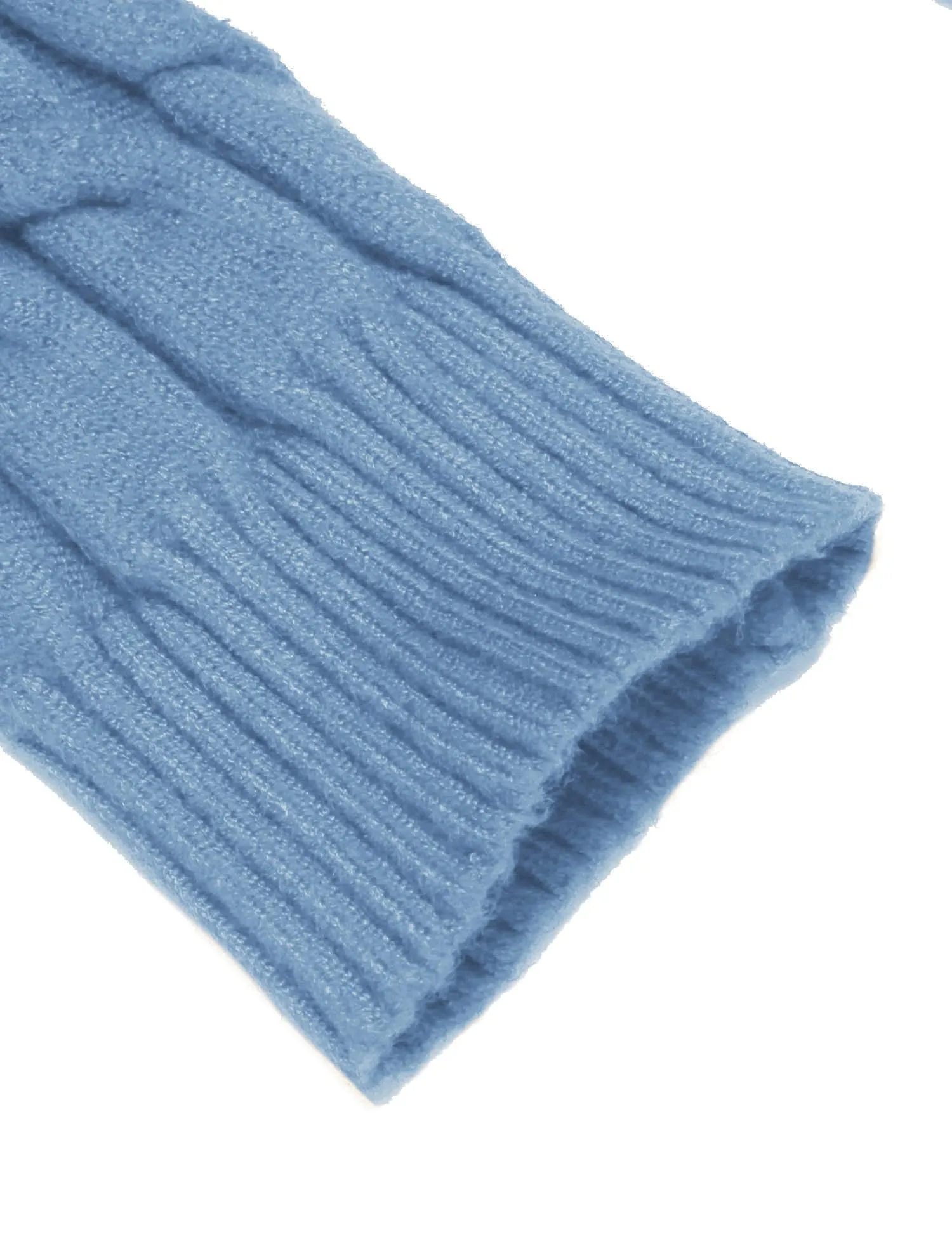 COOFANDY Men's Slim Fit Turtleneck Sweater Casual Twisted Knitted Pullover Sweaters