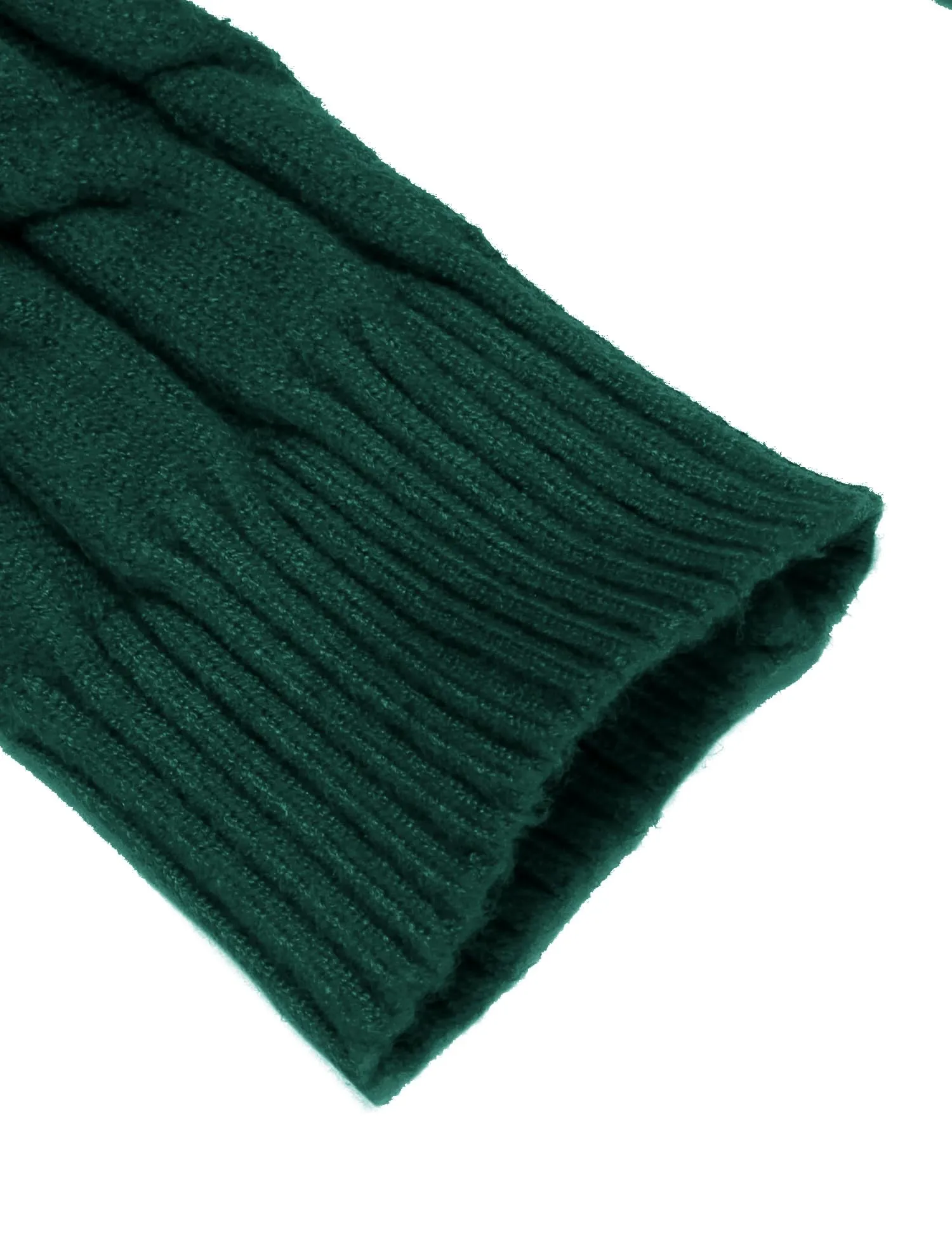 COOFANDY Men's Slim Fit Turtleneck Sweater Casual Twisted Knitted Pullover Sweaters