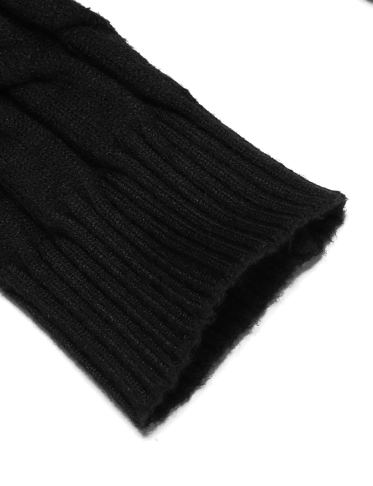 COOFANDY Men's Slim Fit Turtleneck Sweater Casual Twisted Knitted Pullover Sweaters