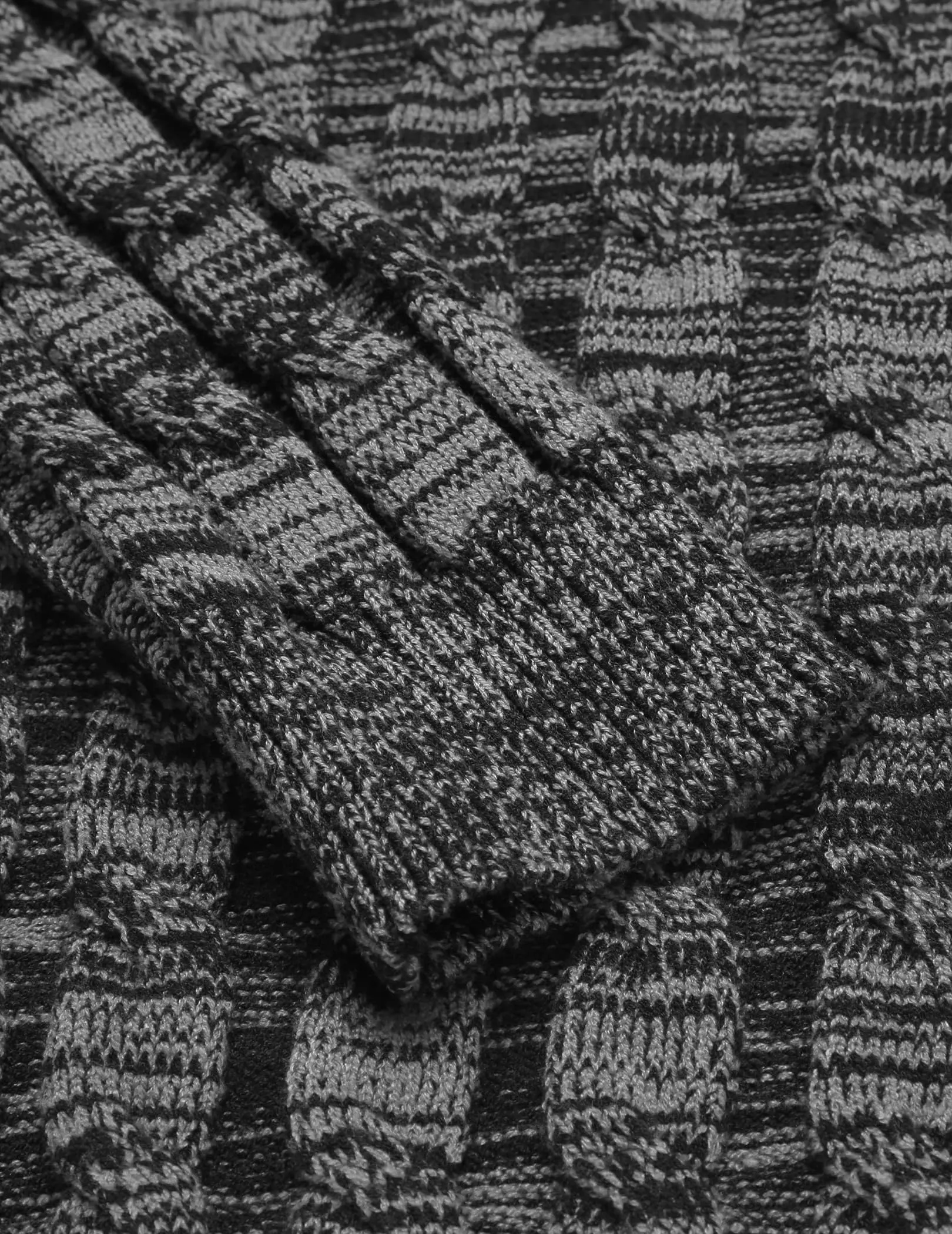 COOFANDY Men's Slim Fit Turtleneck Sweater Casual Twisted Knitted Pullover Sweaters