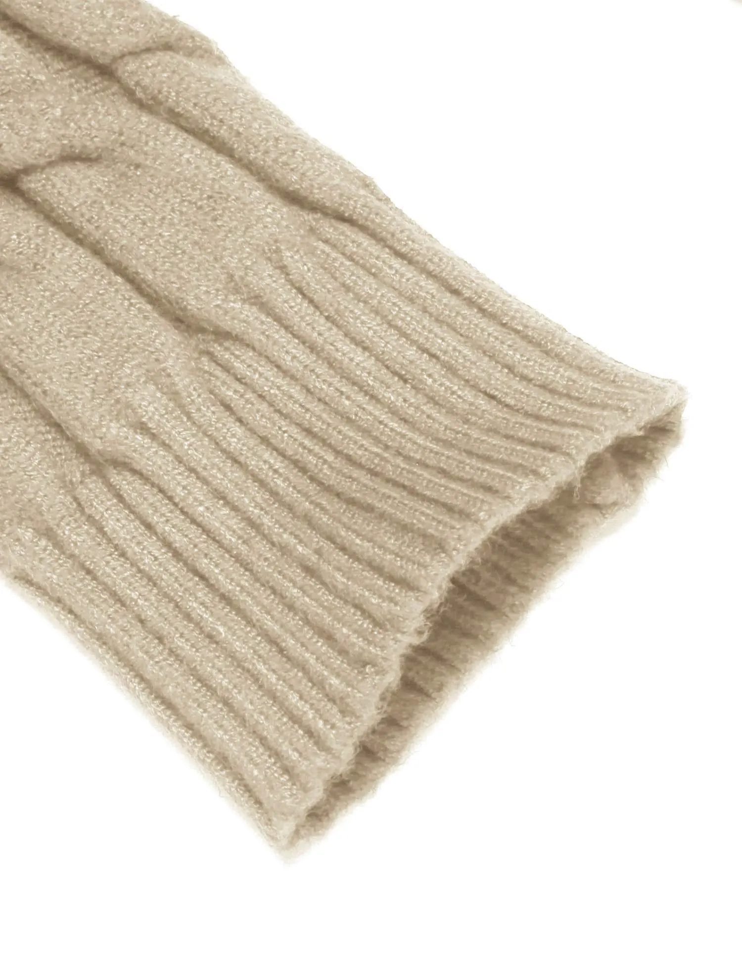 COOFANDY Men's Slim Fit Turtleneck Sweater Casual Twisted Knitted Pullover Sweaters