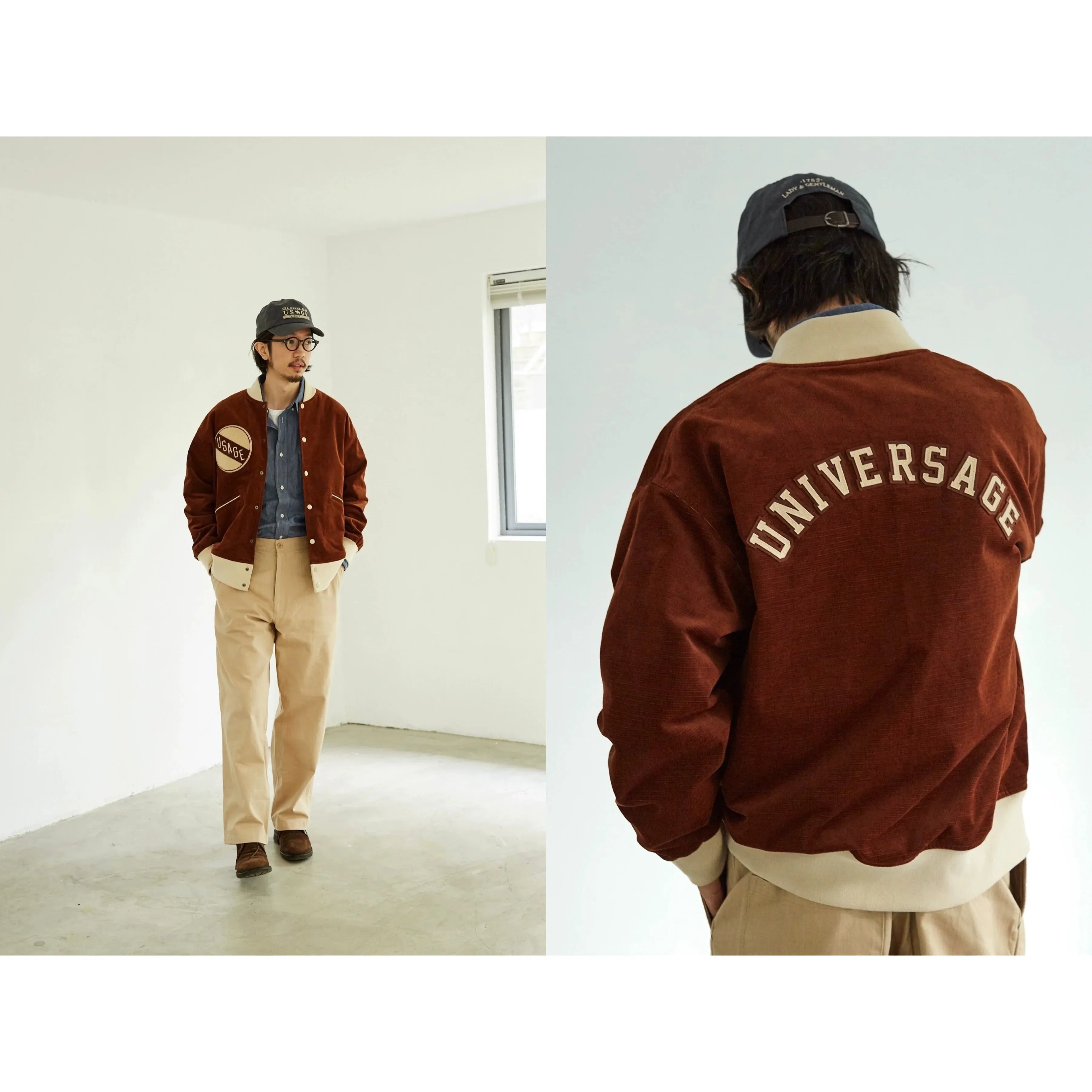 Corduroy Varsity Jacket