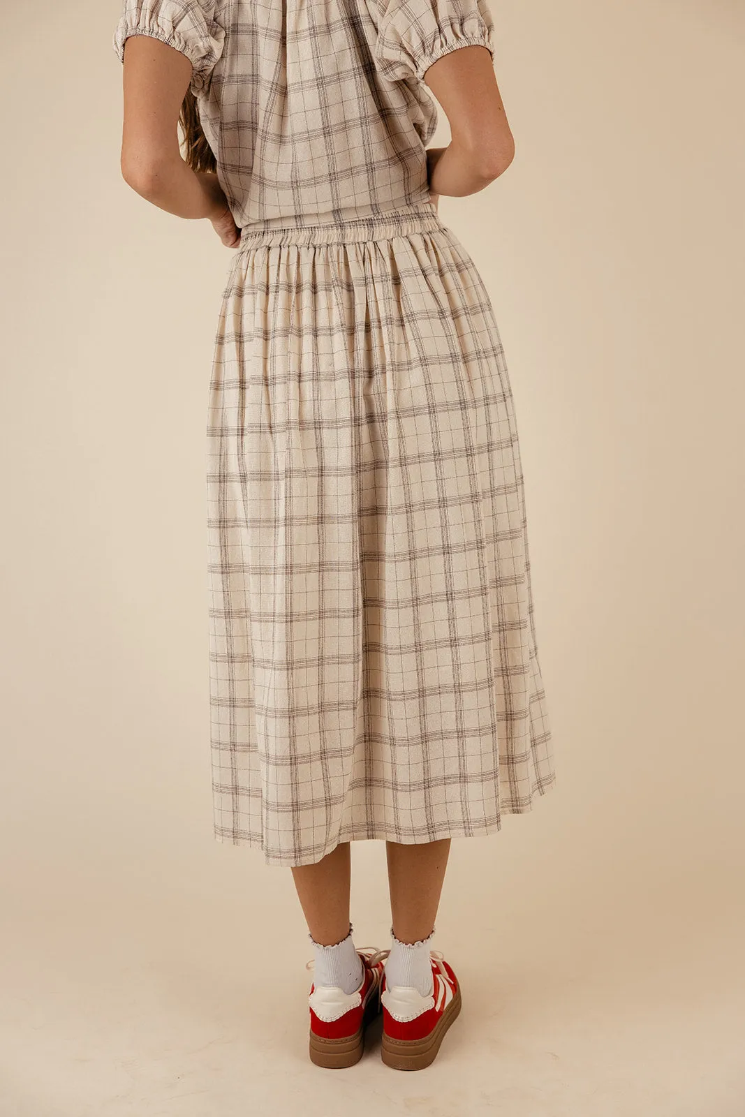 Coretta Plaid Skirt