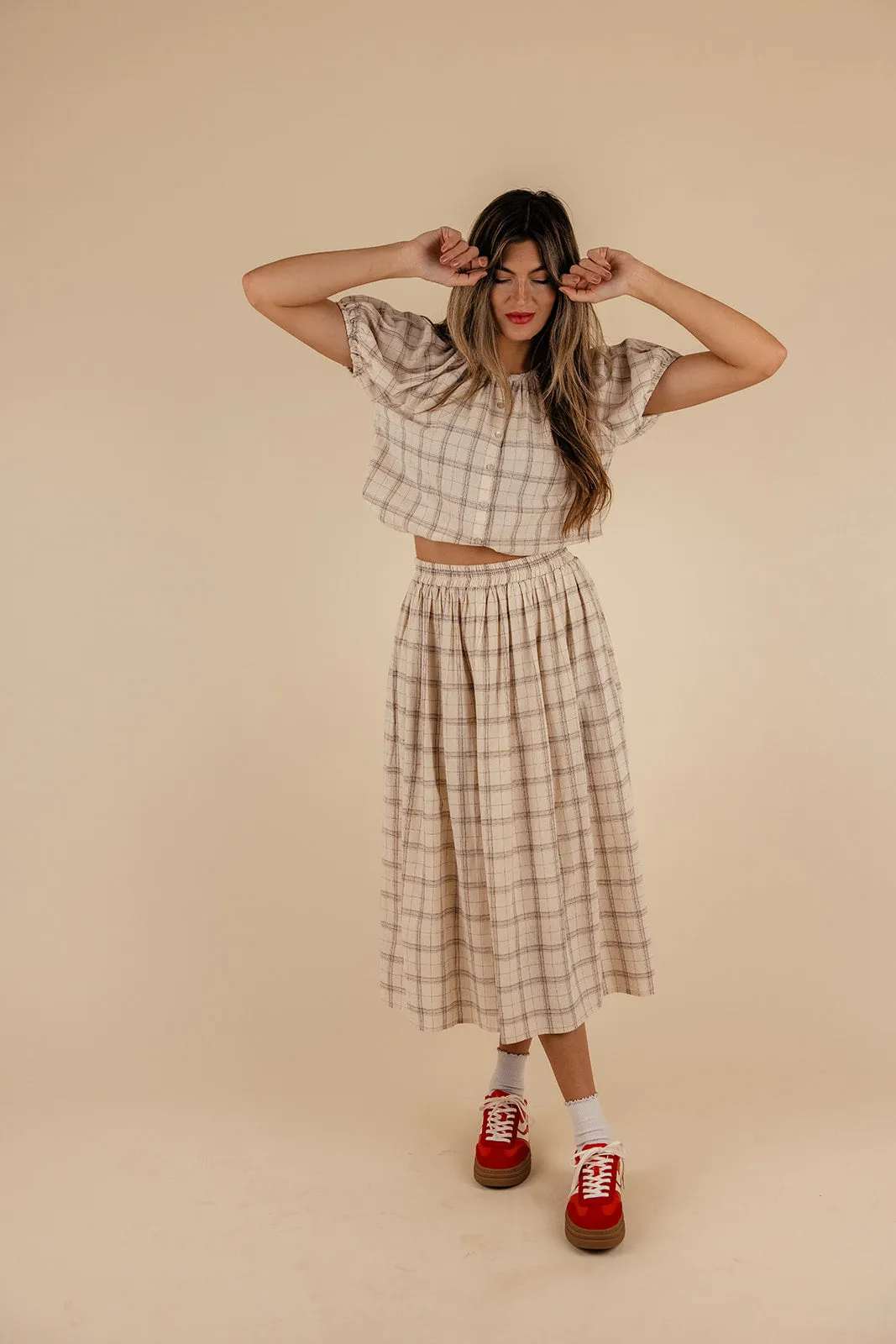 Coretta Plaid Skirt