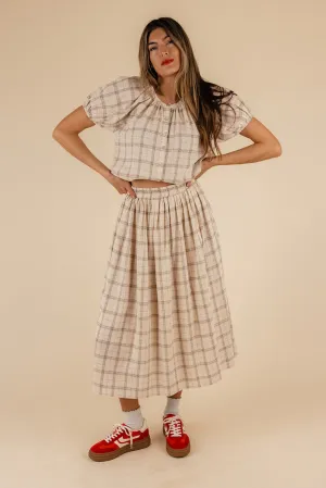 Coretta Plaid Skirt
