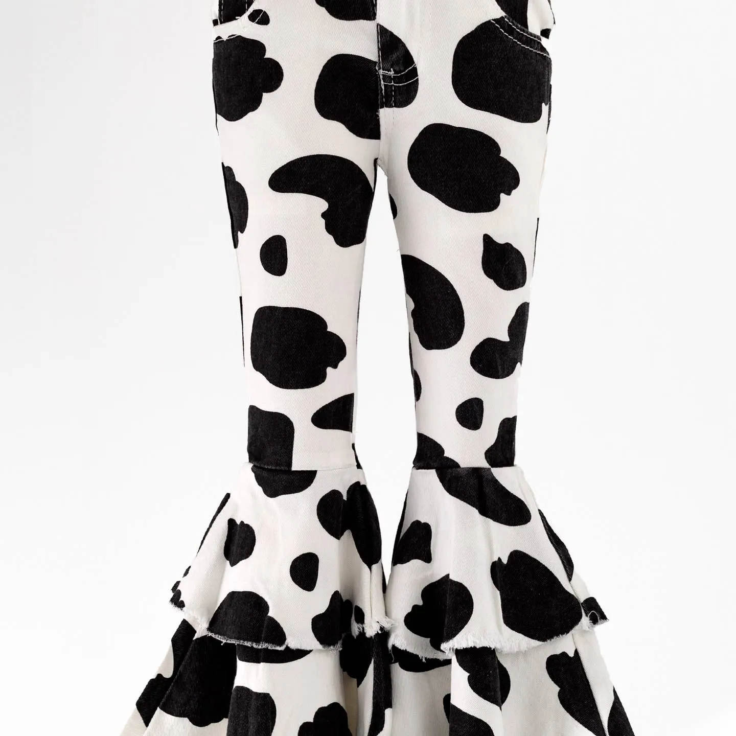 Cow Denim Flares