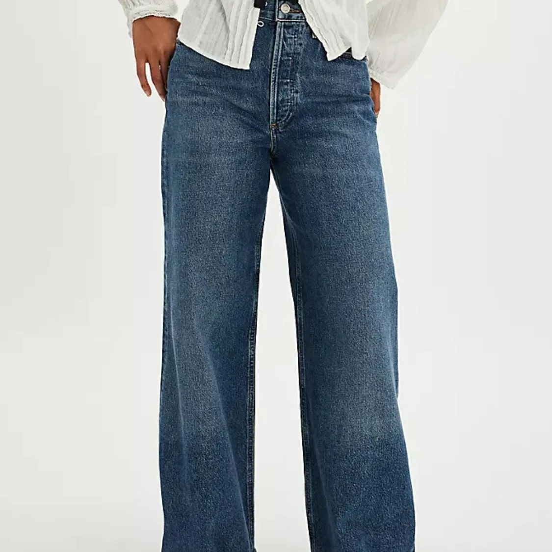 Cuffed Jeans with Pockets