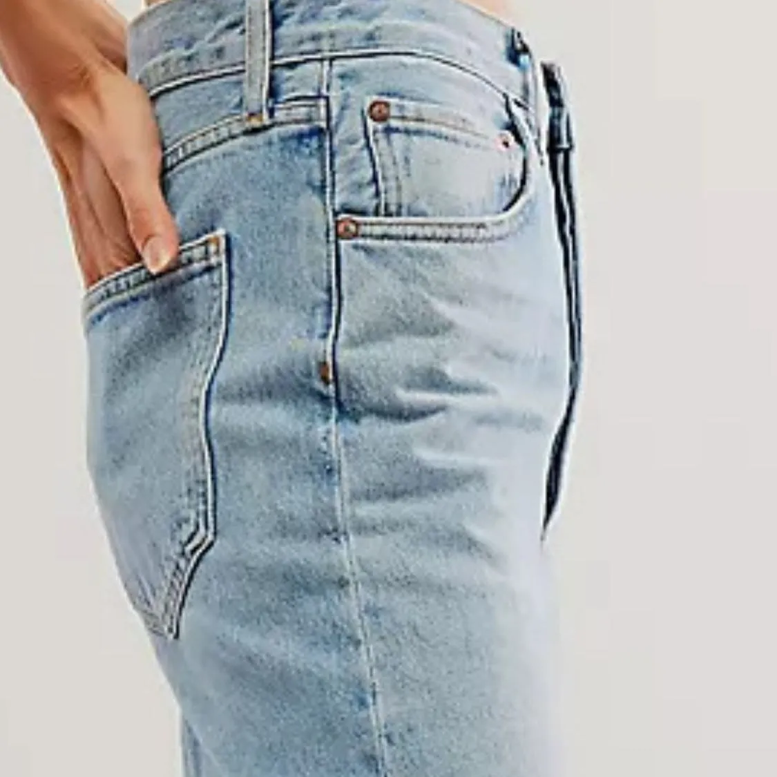 Cuffed Jeans with Pockets