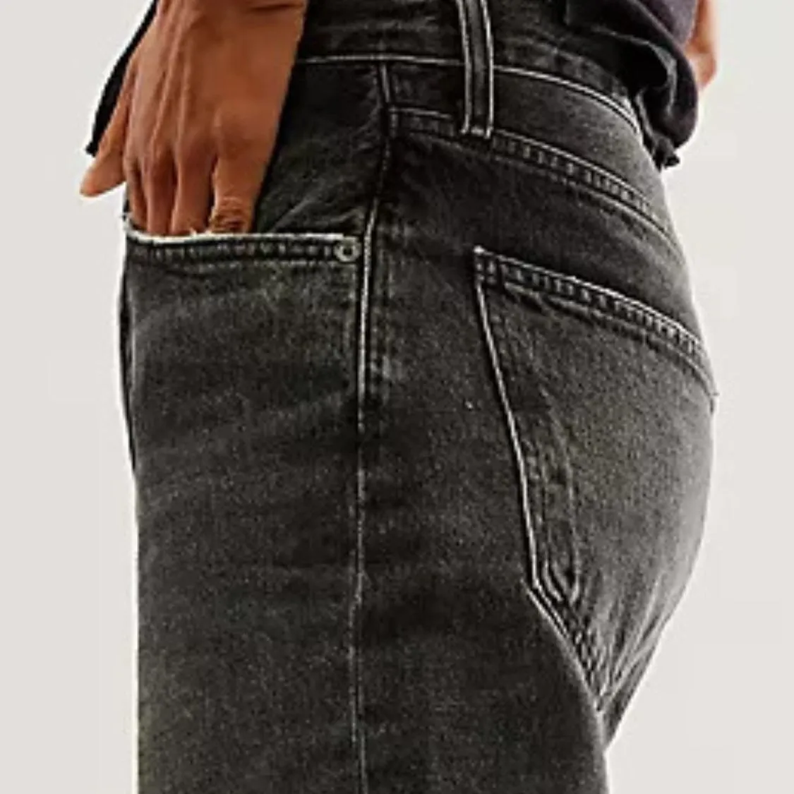 Cuffed Jeans with Pockets