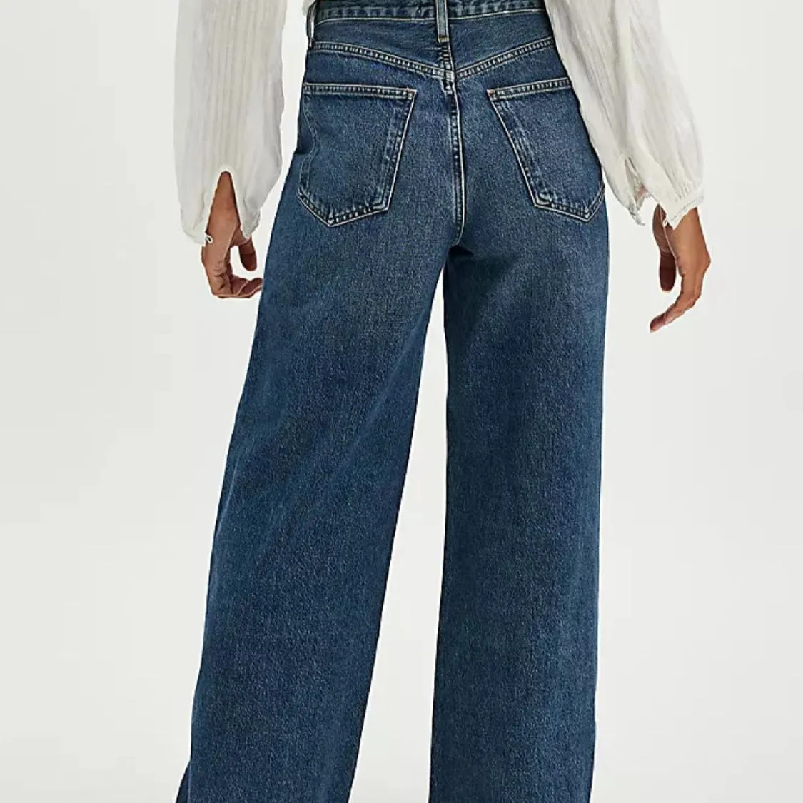 Cuffed Jeans with Pockets