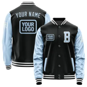 Custom Black Light Blue Jacket