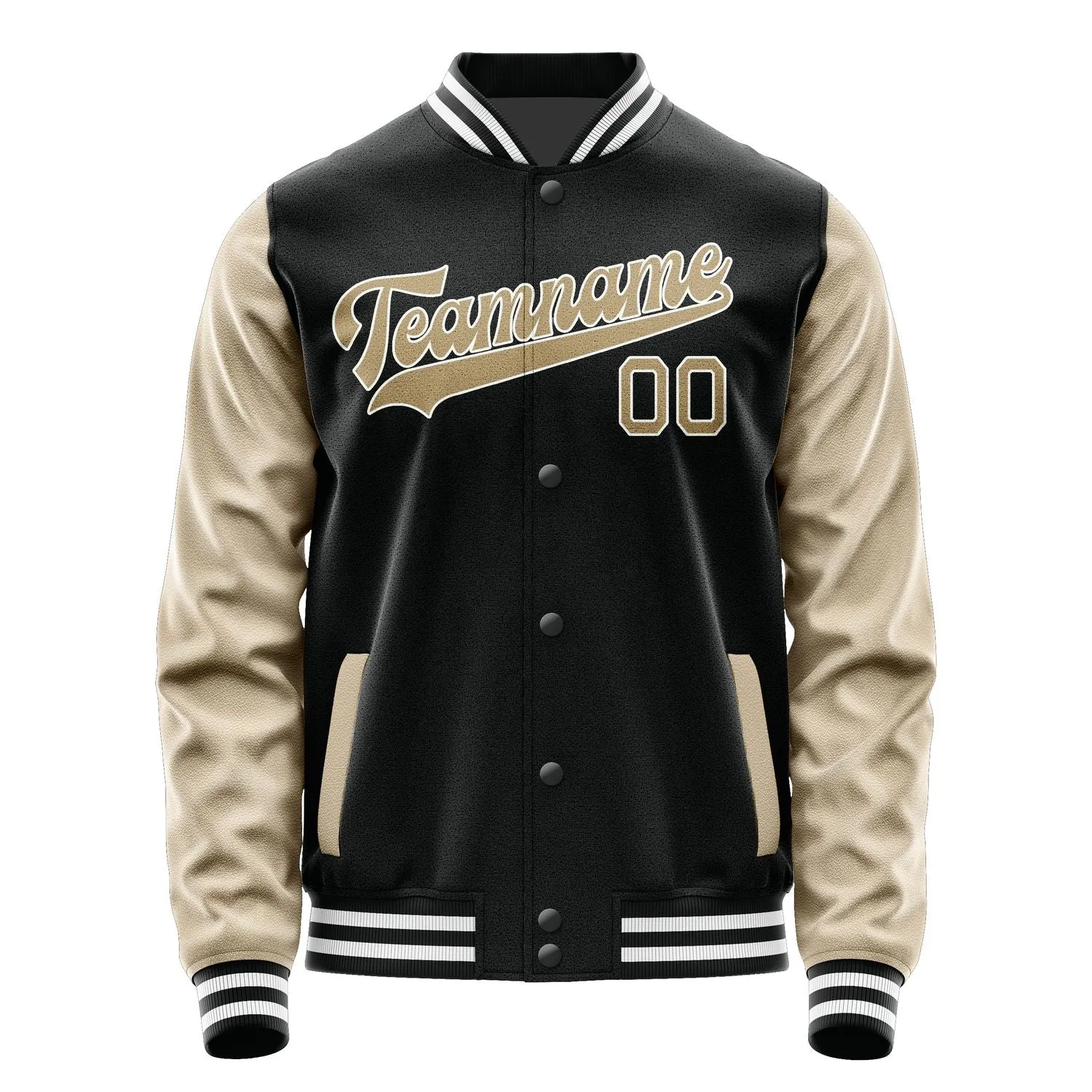 Custom Black Light Khaki Jacket