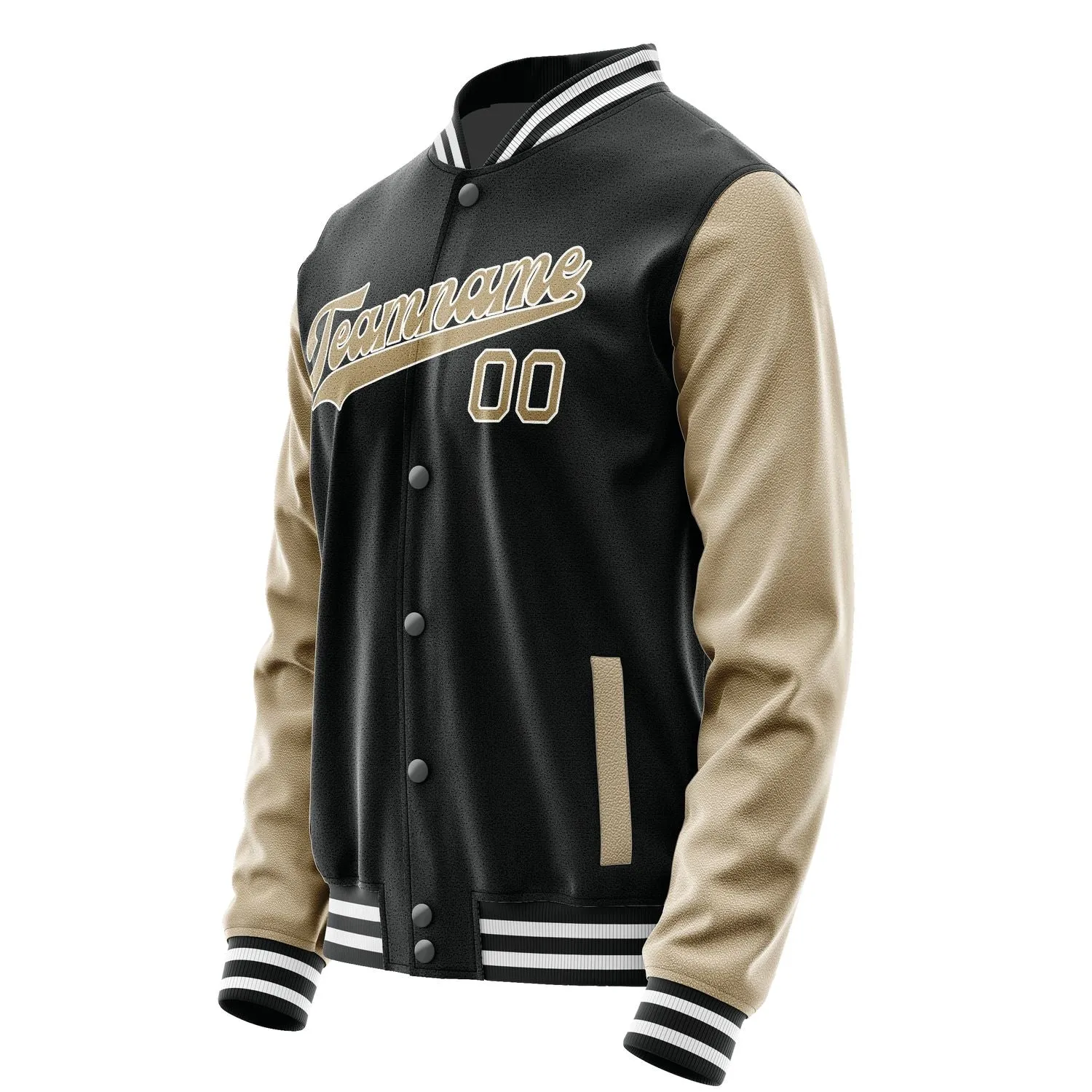 Custom Black Light Khaki Jacket
