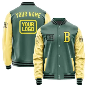 Custom Blue Green Light Yellow Jacket