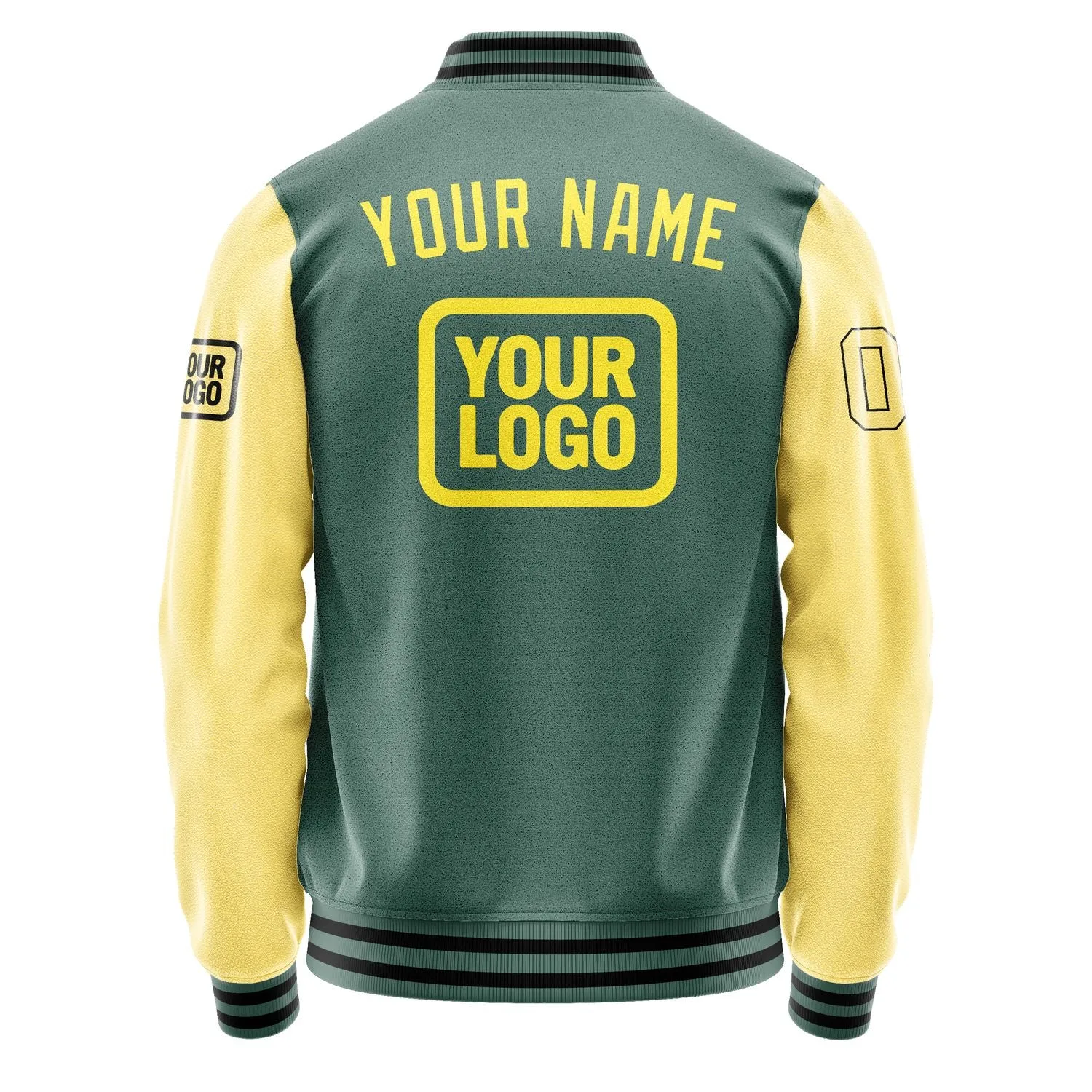 Custom Blue Green Light Yellow Jacket