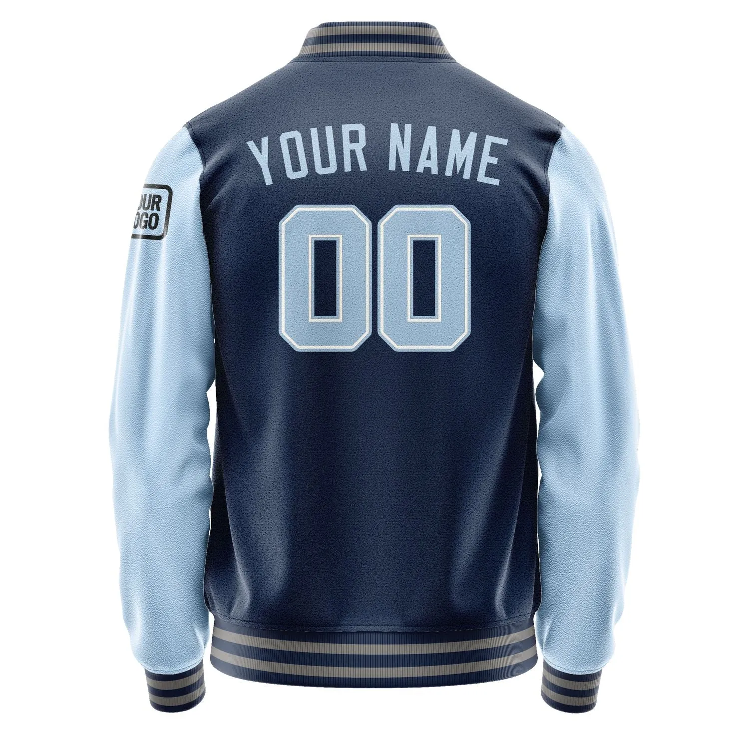 Custom Blue Light Blue Jacket