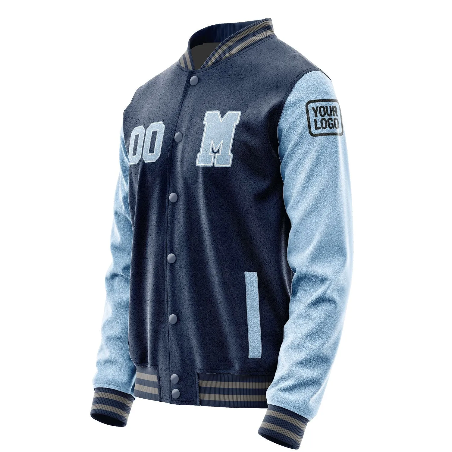 Custom Blue Light Blue Jacket