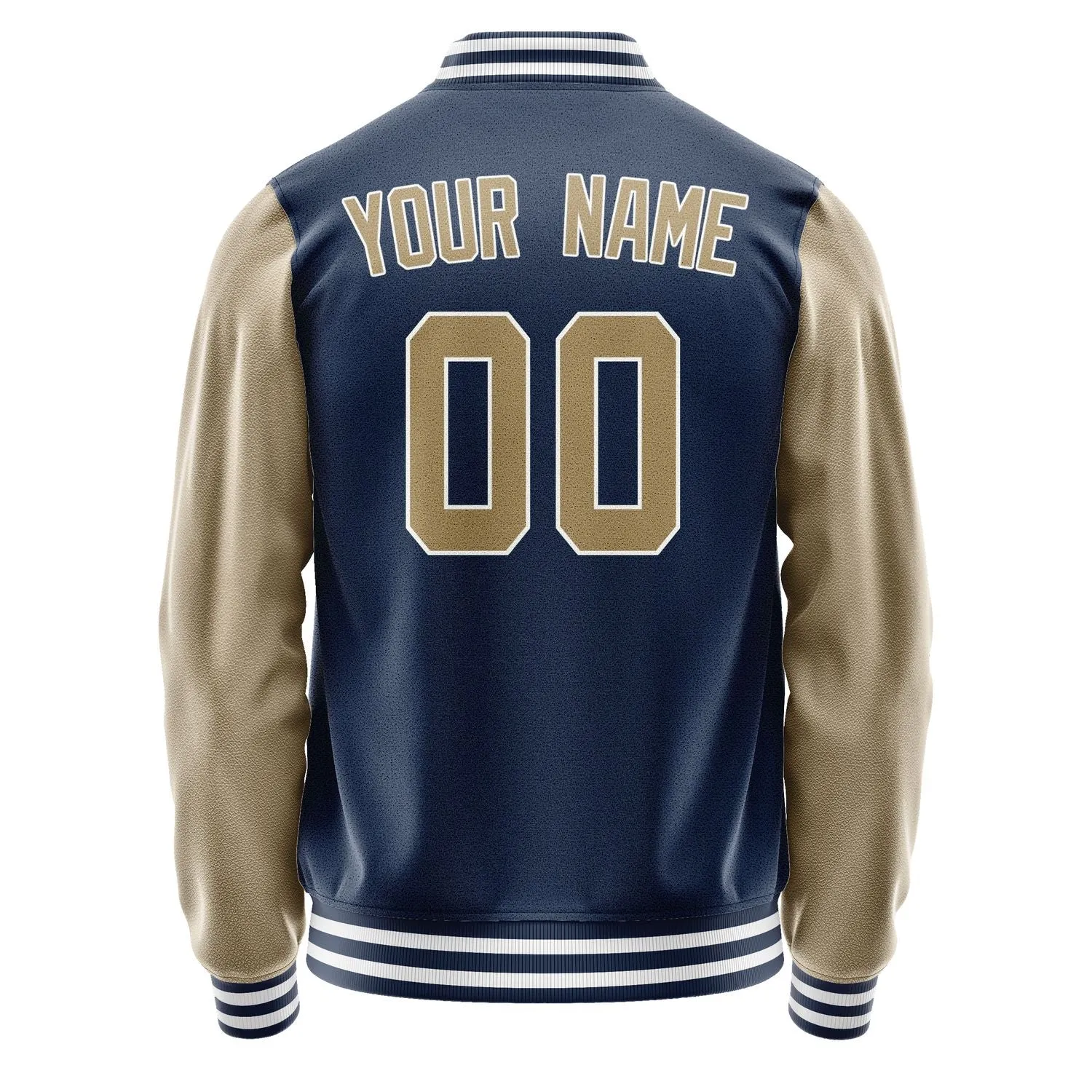 Custom Blue Light Khaki Jacket