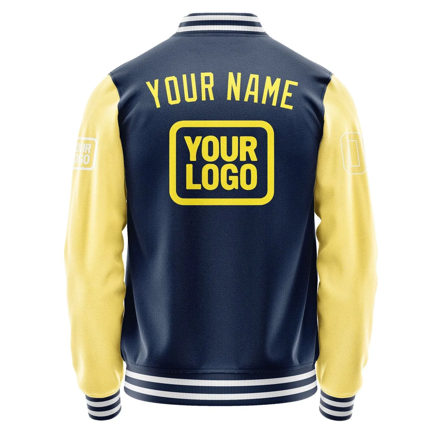 Custom Blue Light Yellow Jacket