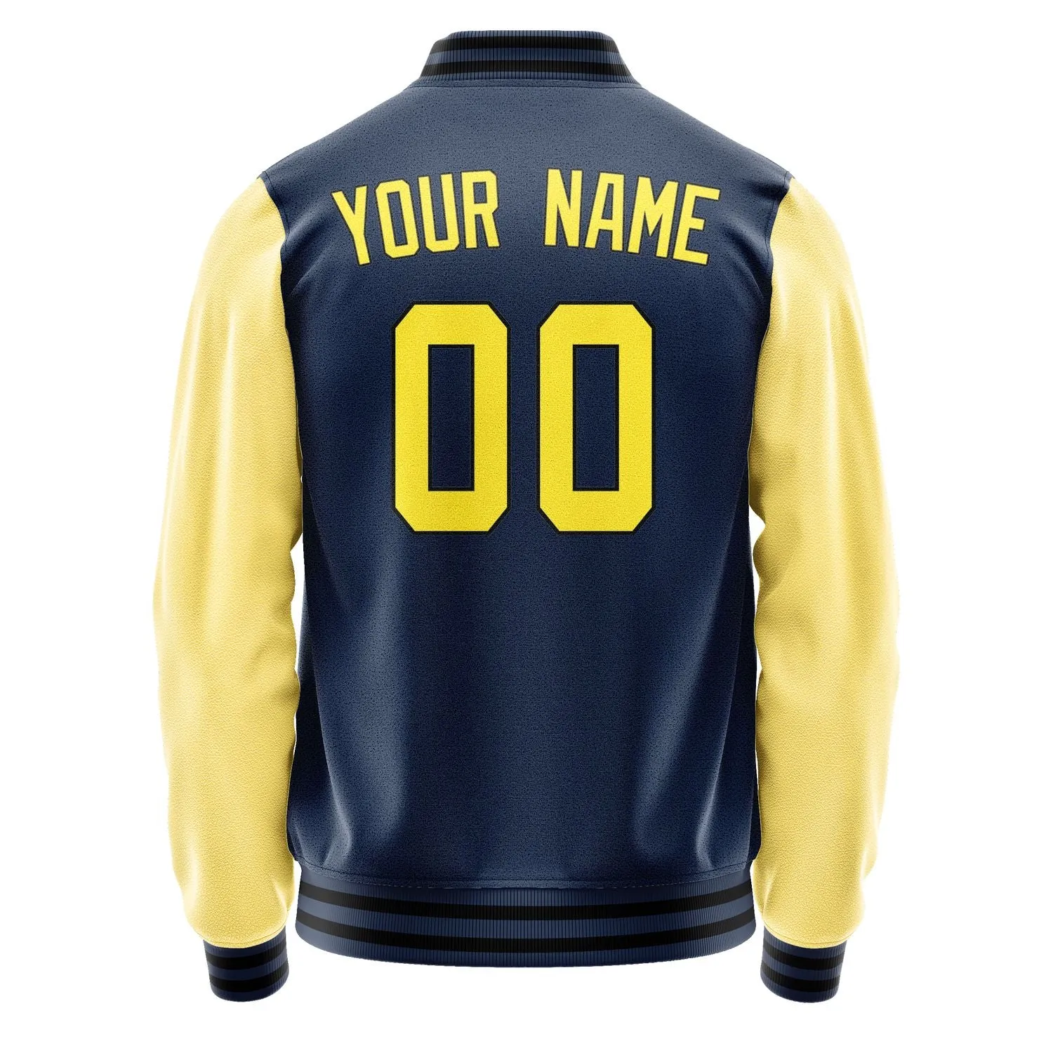 Custom Blue Light Yellow Jacket