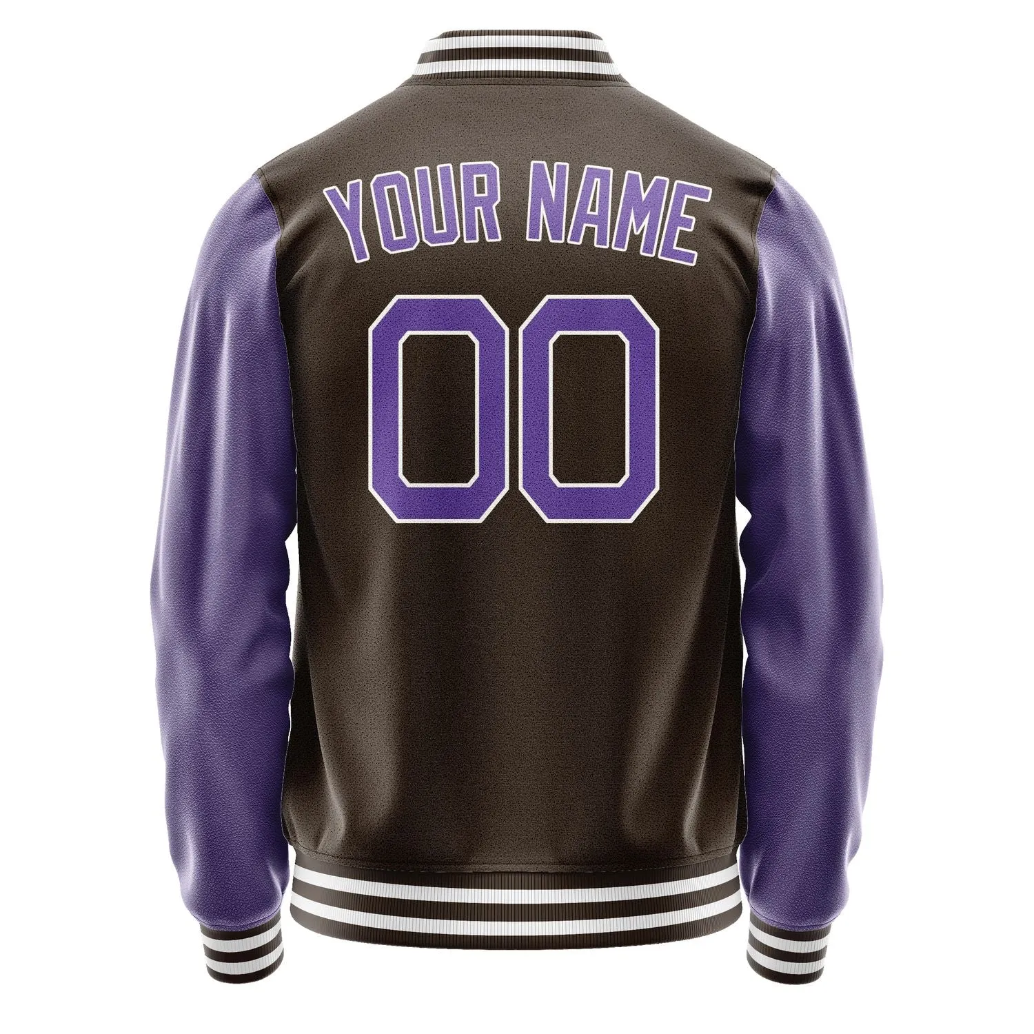 Custom Brown Light Purple Jacket