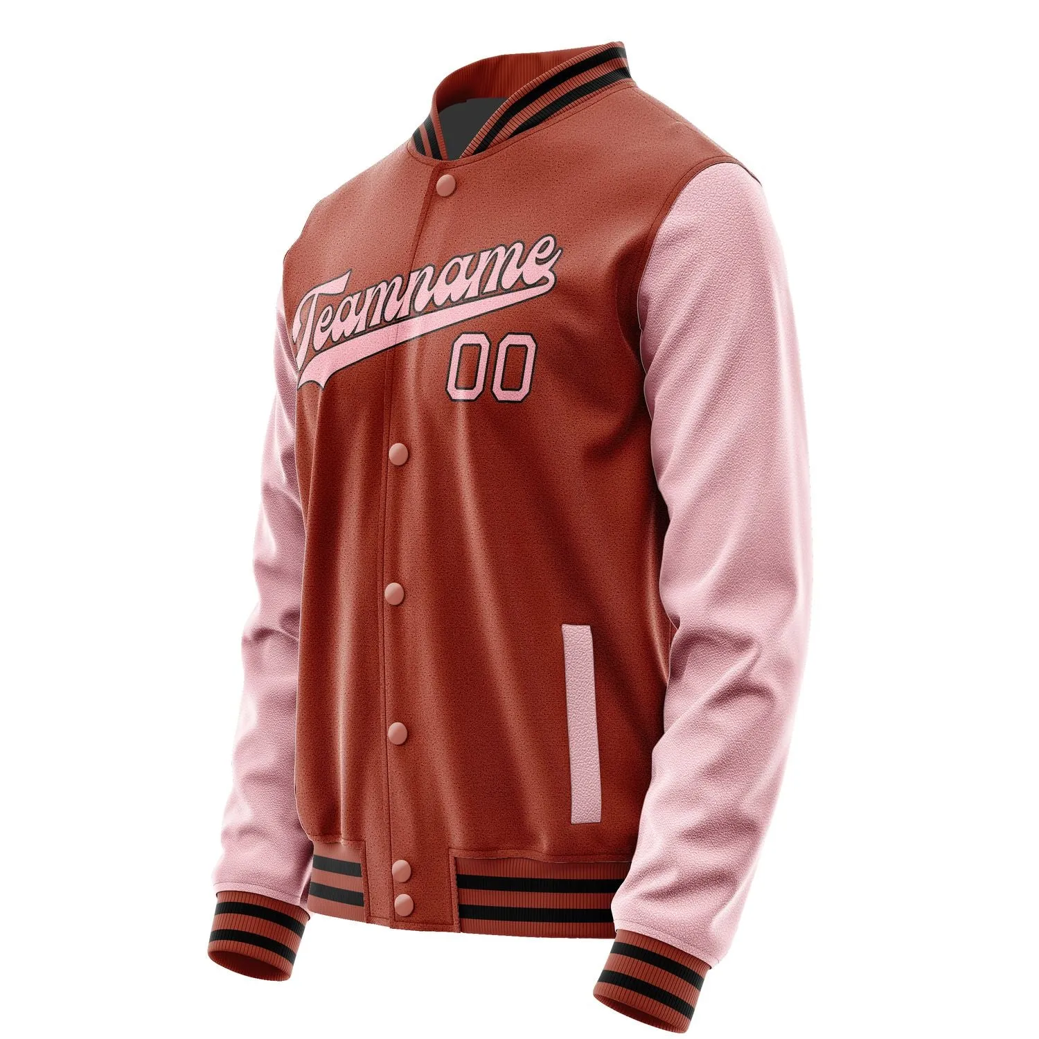 Custom Coral Red Light Pink Jacket