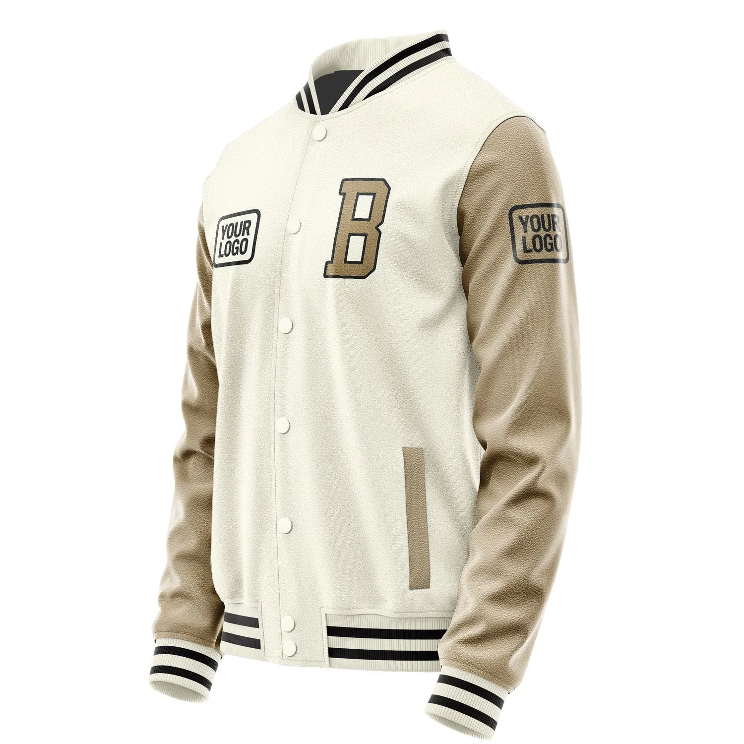 Custom Cream Light Khaki Jacket