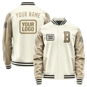 Custom Cream Light Khaki Jacket