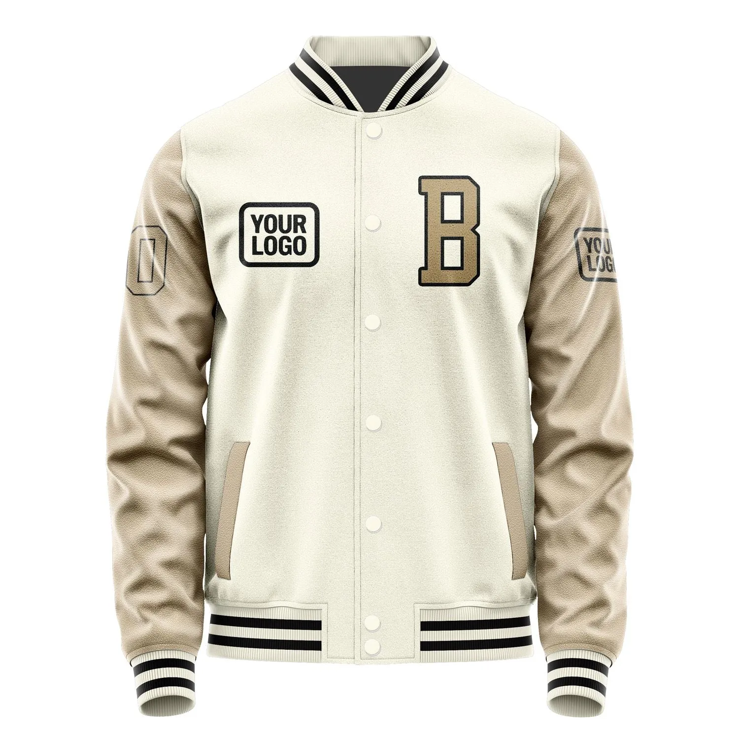 Custom Cream Light Khaki Jacket