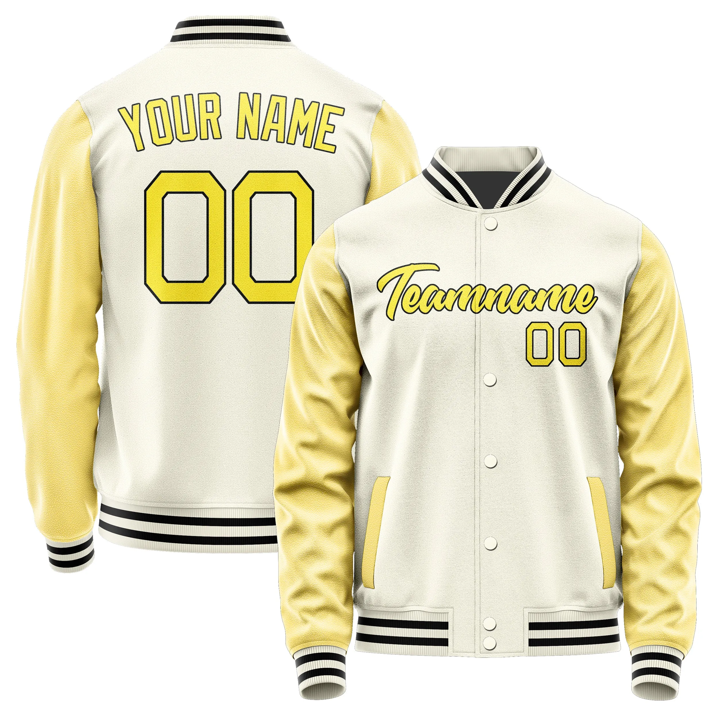 Custom Cream Light Yellow Jacket