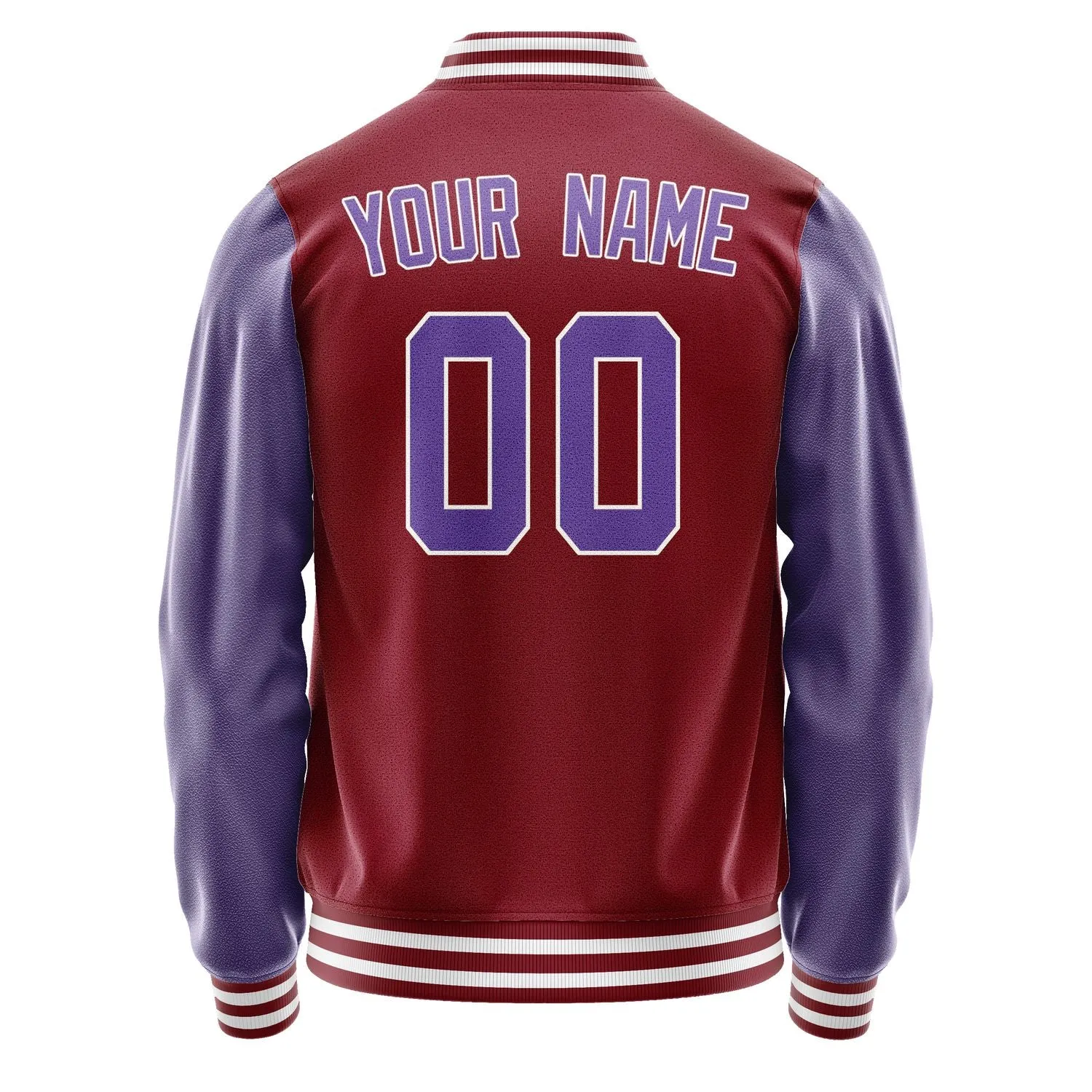 Custom Crimson Red Light Purple Jacket