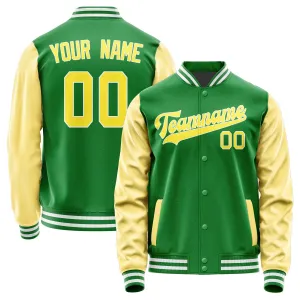 Custom Emerald Green Light Yellow Jacket