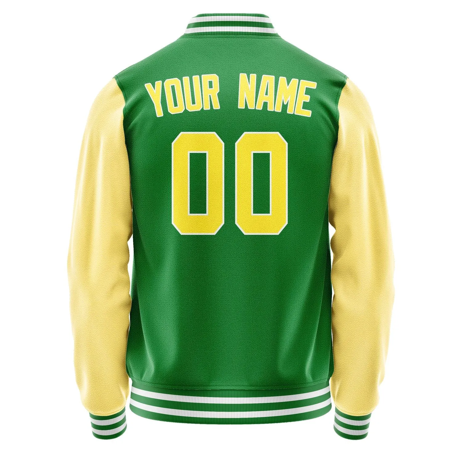 Custom Emerald Green Light Yellow Jacket