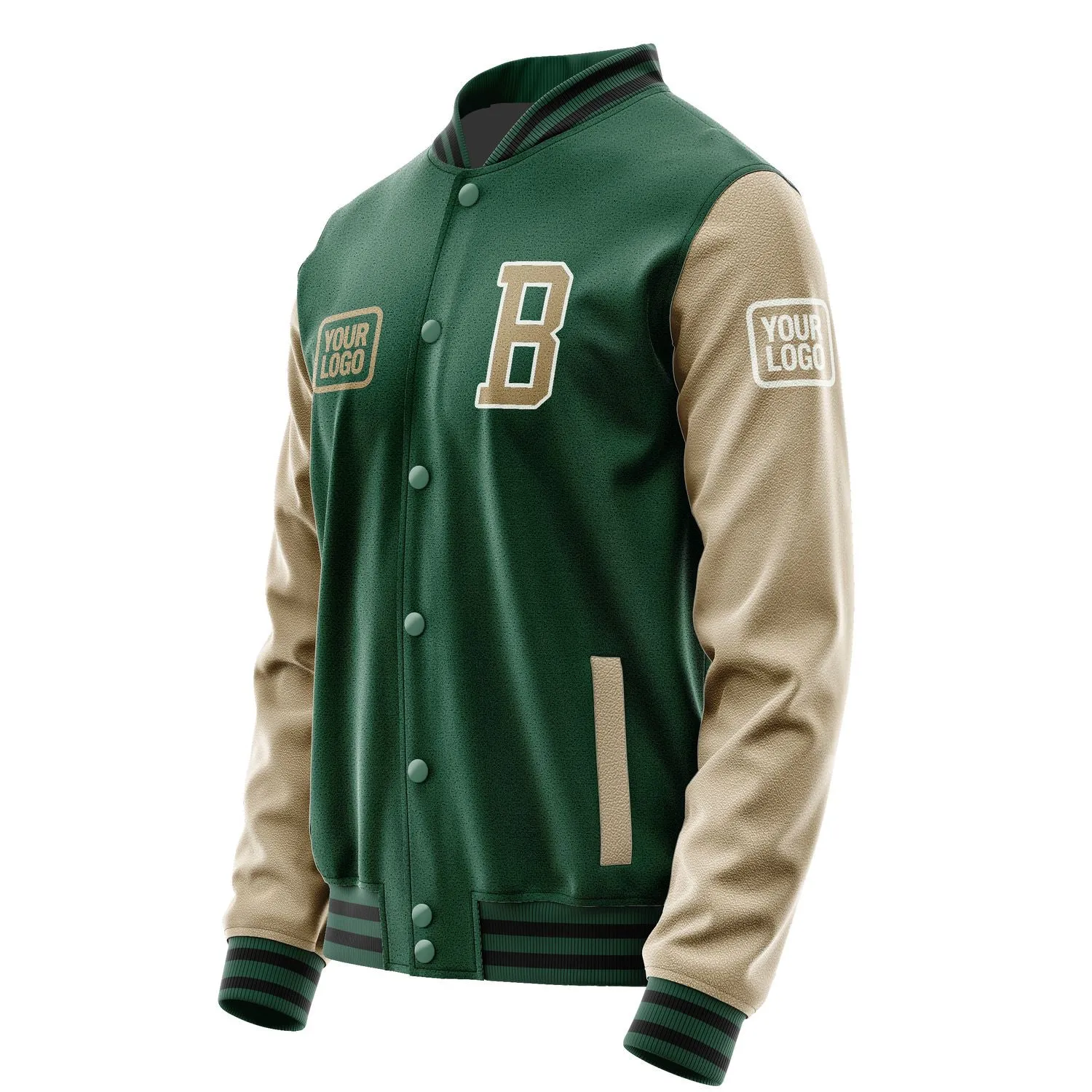 Custom Green Light Khaki Jacket