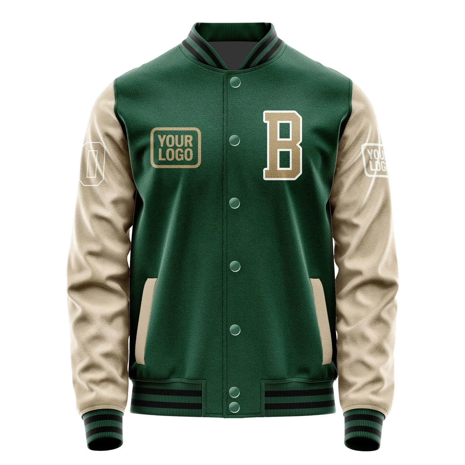 Custom Green Light Khaki Jacket