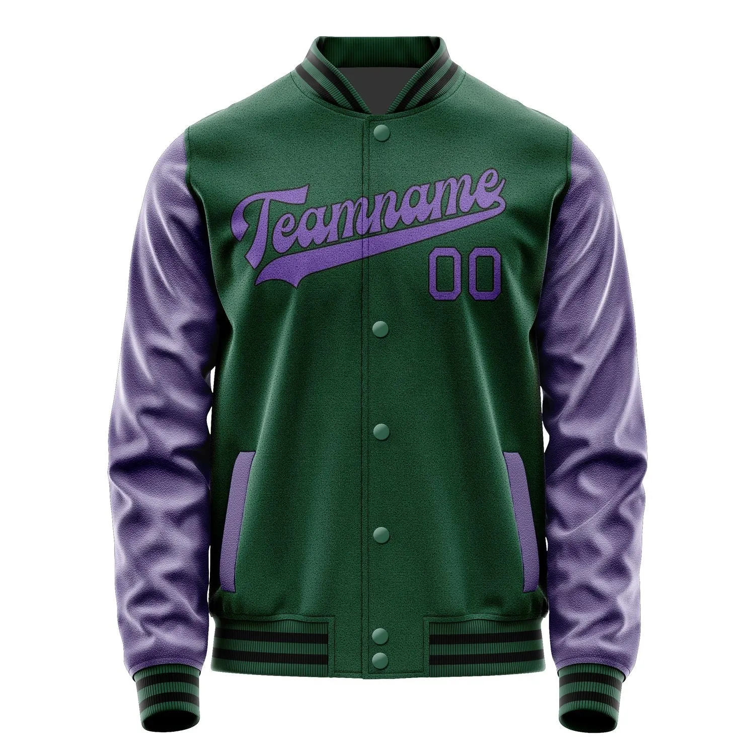 Custom Green Light Purple Jacket