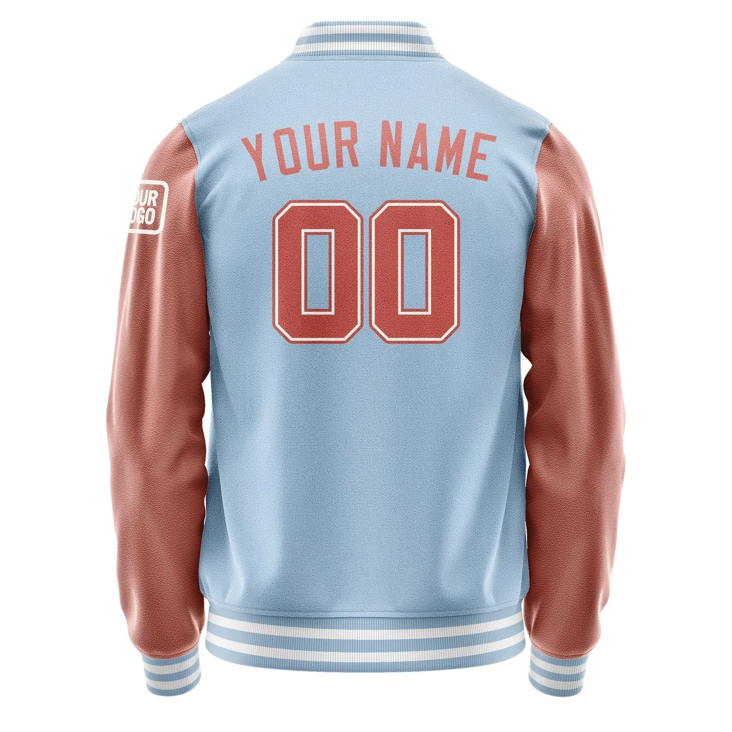 Custom Light Blue Copper Rose Jacket