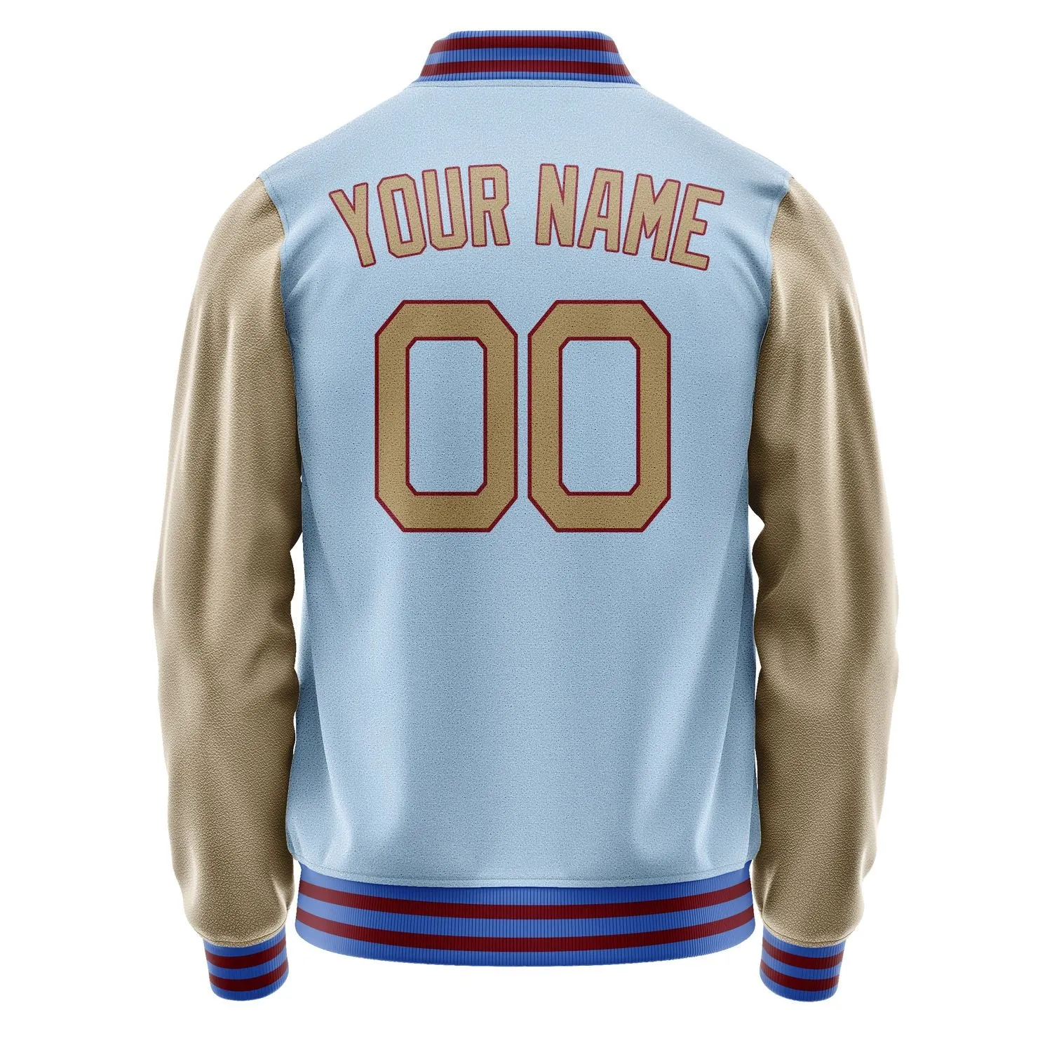 Custom Light Blue Light Khaki Jacket