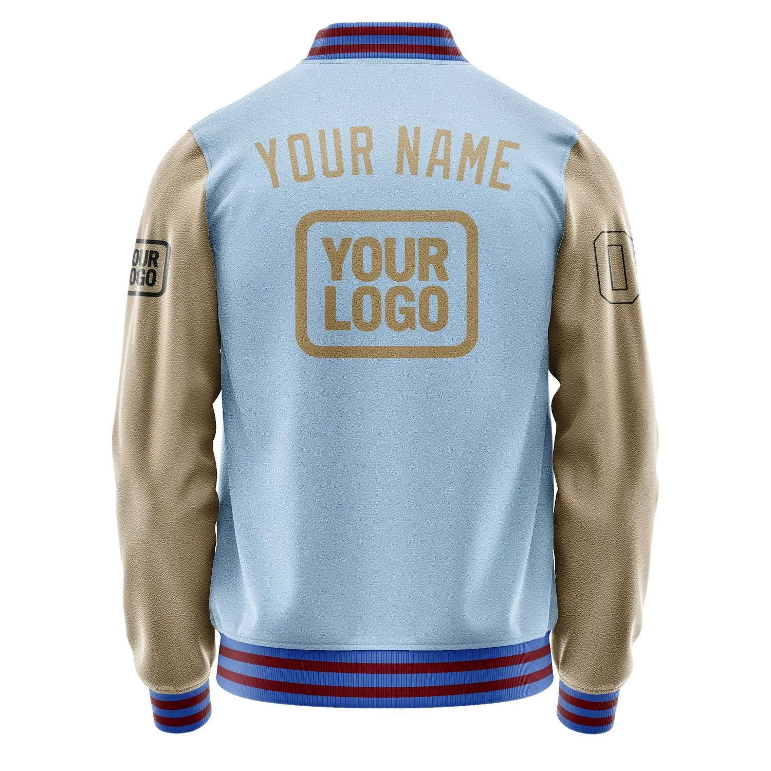 Custom Light Blue Light Khaki Jacket