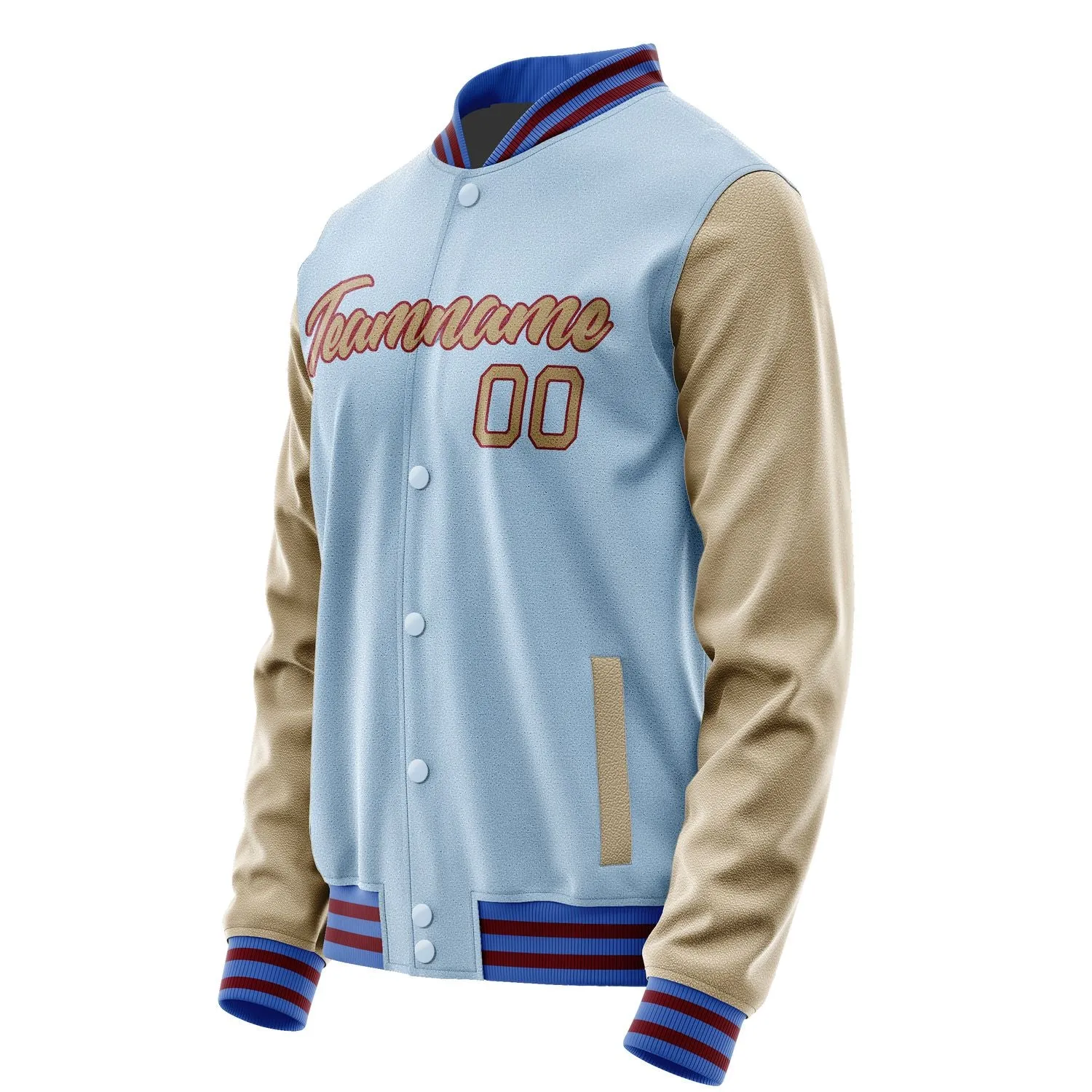 Custom Light Blue Light Khaki Jacket