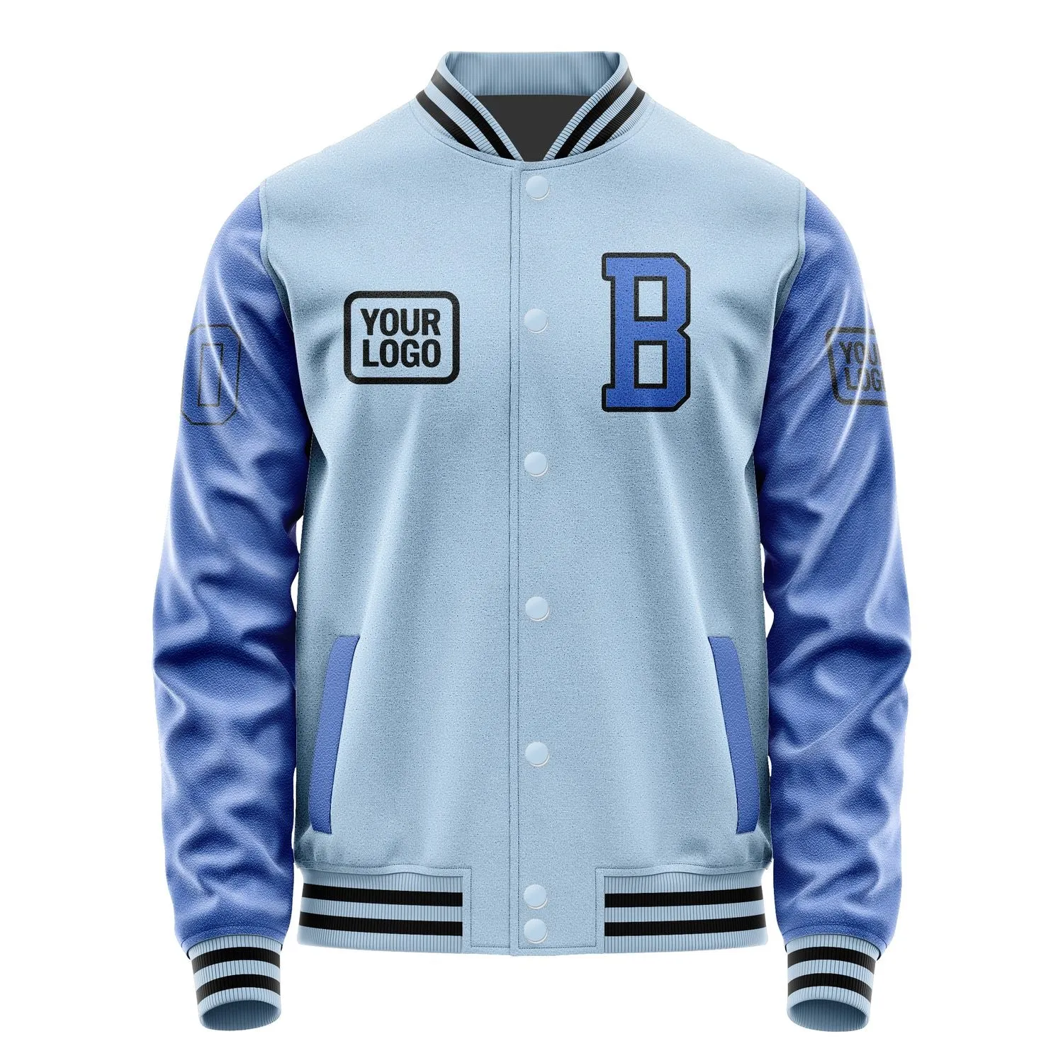 Custom Light Blue Sky Blue Jacket